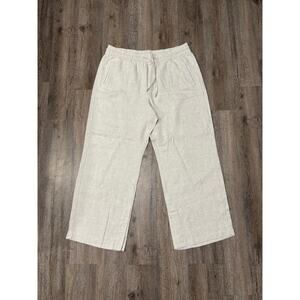 Athleta Women's Retreat Linen High Rise Wide Leg Pant Size XL